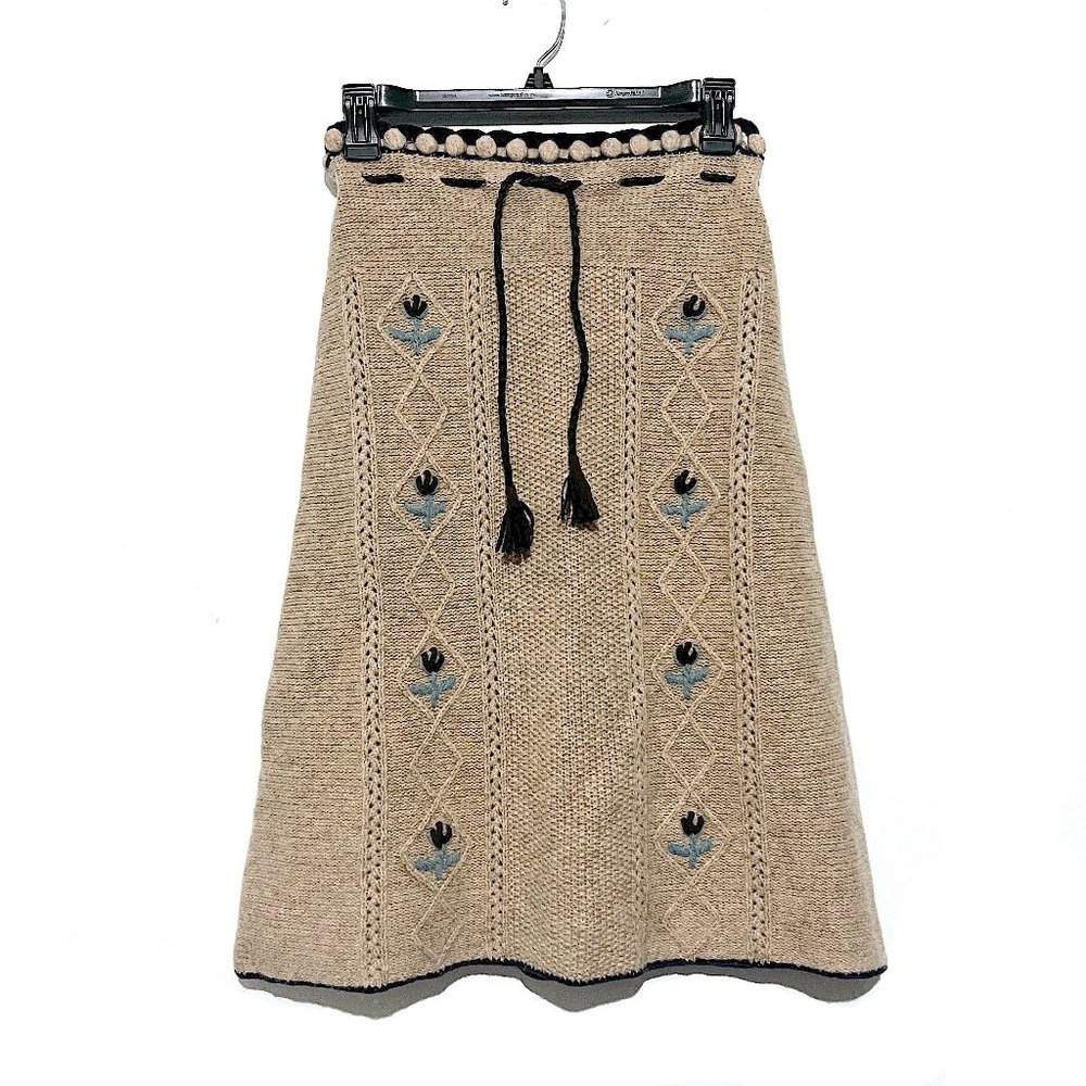 Cacharel Vintage Knitted Wool Skirt
